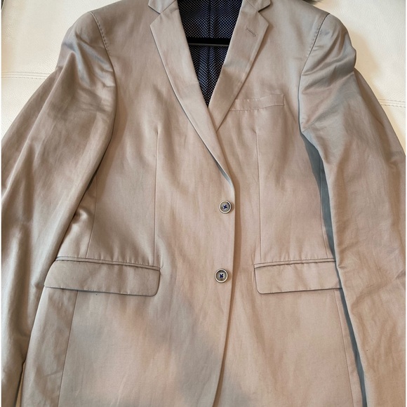 SAND Men’s Jacket Summer Weight Tan Camel Cotton/Linen 48 - Picture 6 of 12